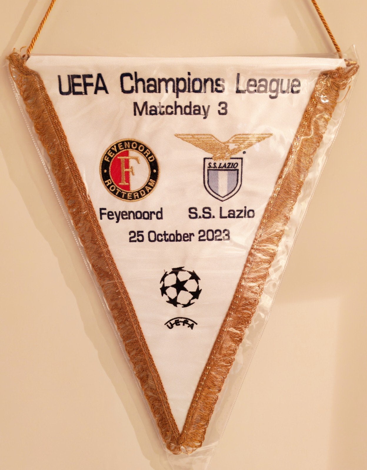 Feyenoord Rotterdam SS Lazio vaan Europa, Verzamelen, Sportartikelen en Voetbal, Ophalen of Verzenden, Zo goed als nieuw, Feyenoord