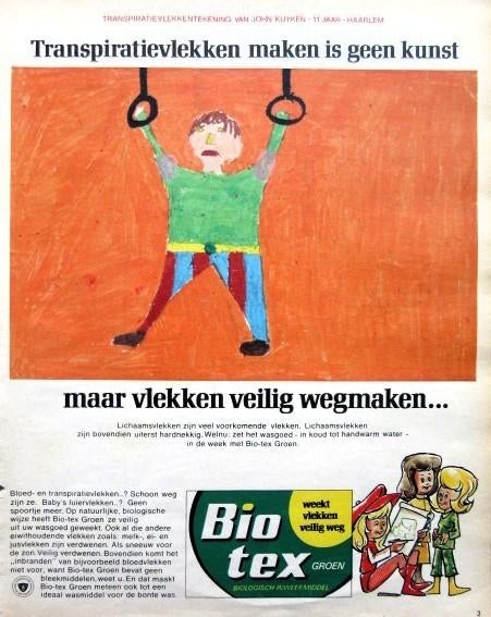 13 vintage advertenties reclames wasmiddel 1975 Bio Tex, Verzamelen, Ophalen of Verzenden, Gebruikt, Overige typen