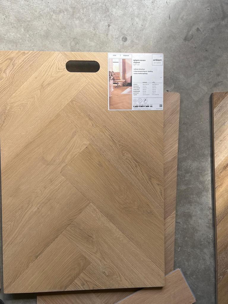 AMBIANT VISGRAAT PVC–Laagste Prijs van Nederland!, Ophalen of Verzenden, Nieuw, 50 tot 75 m², Parket