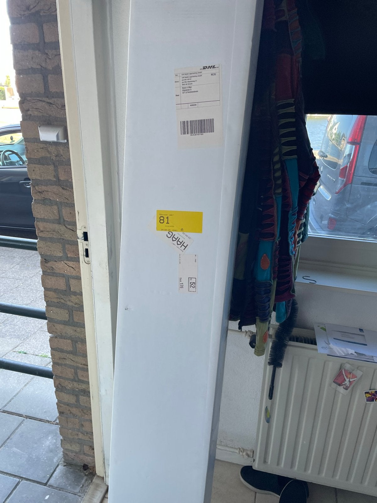 Uitschuifbaar windscherm antraciet 160x600cm, Ophalen, Overige typen, 450 cm of meer, Nieuw