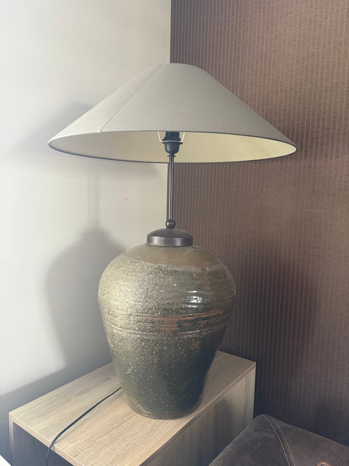 Balinese kruik lamp - Unieke sfeermaker, Ophalen, Meerkleurig, Steen/keramiek, Oosters