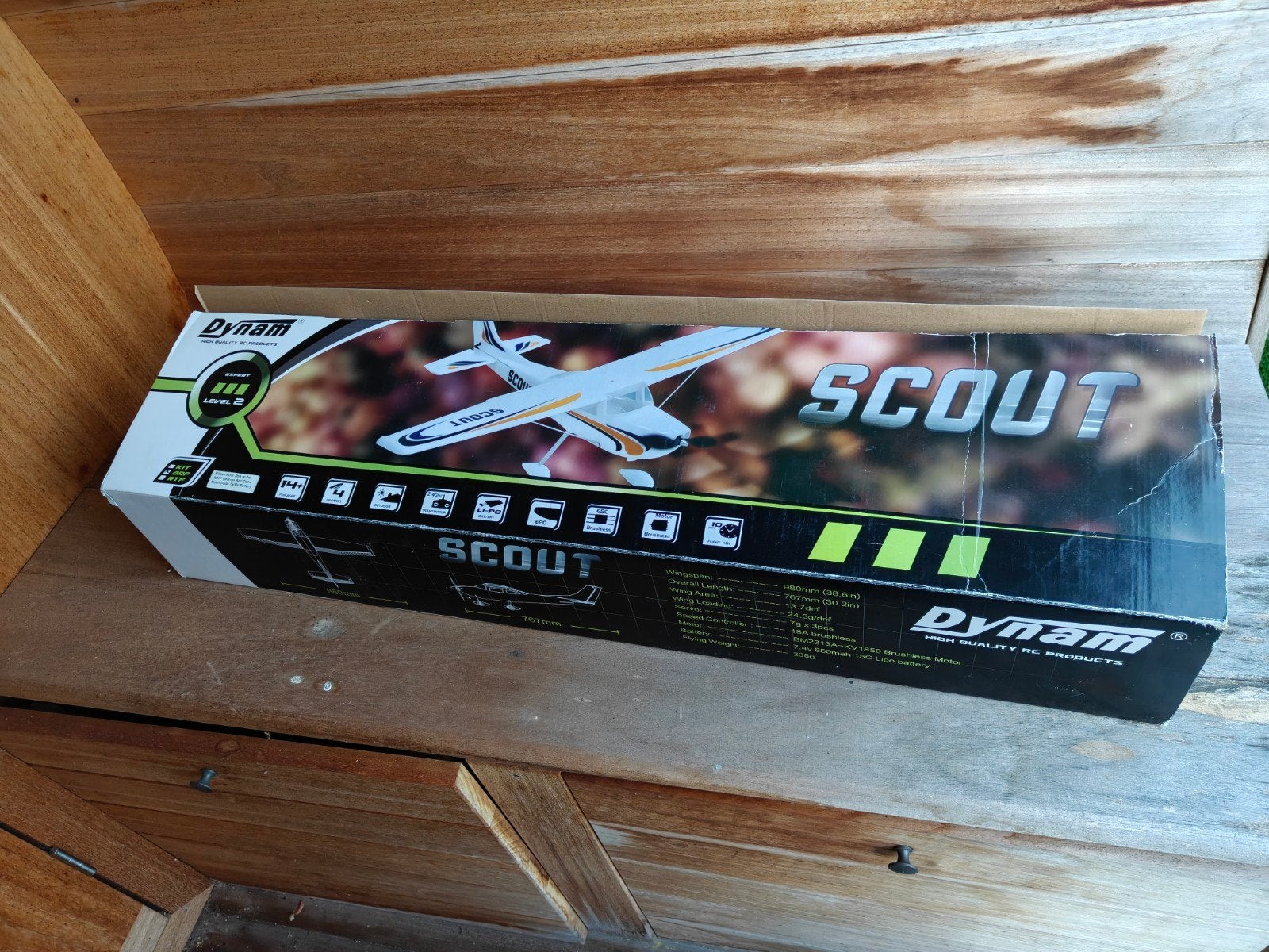 Dynam Scout RC Vliegtuig - Nieuw in Doos, Ophalen of Verzenden, Nieuw, Elektro, RTF (Ready to Fly)