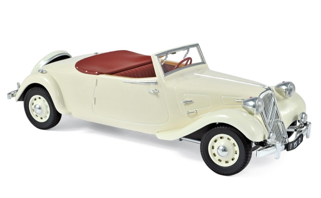 Citroen Traction Avant 11B cabriolet crème 1939 Norev 1:18, Ophalen of Verzenden, Nieuw, Auto, Norev