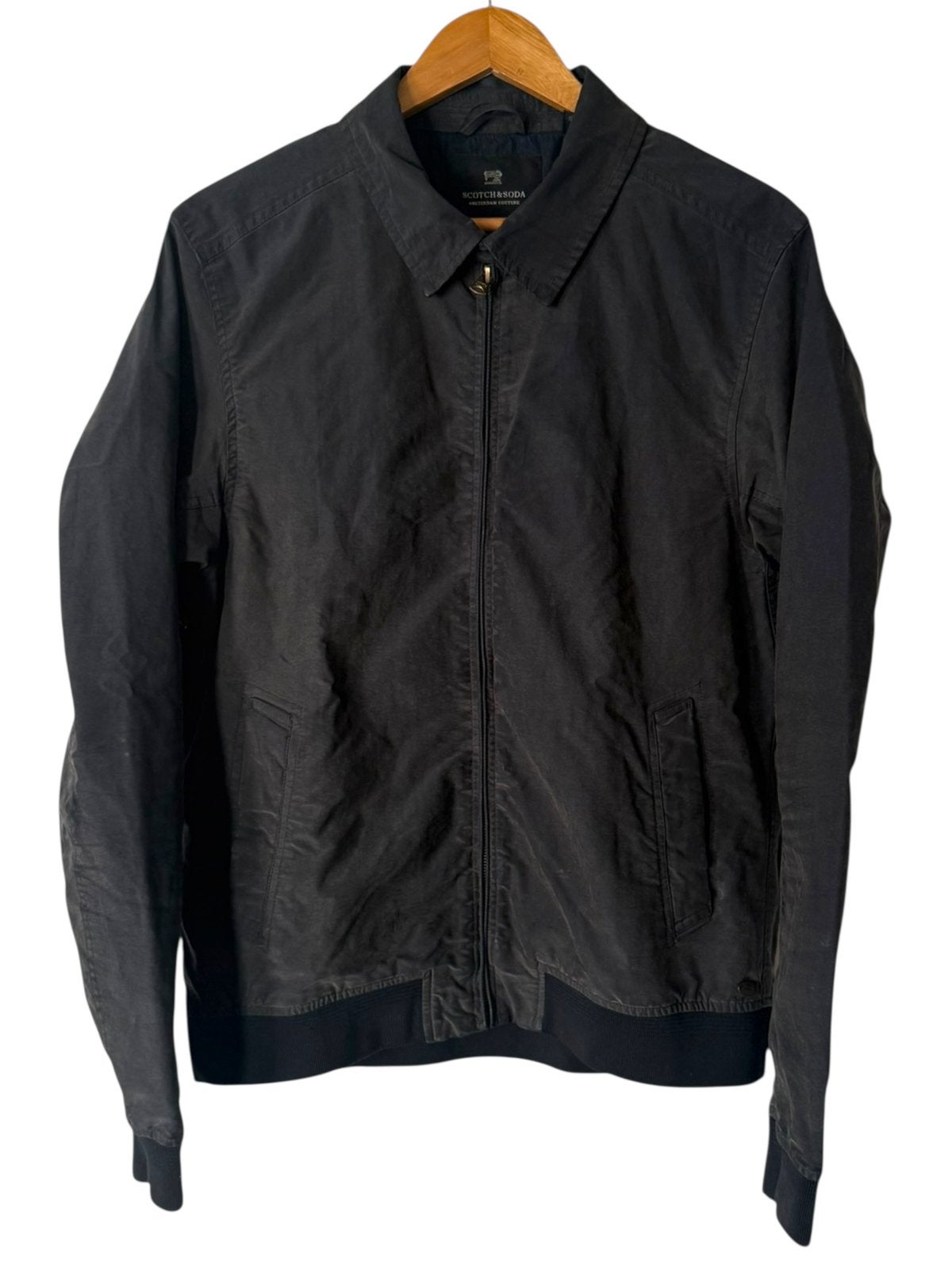 Scotch & Soda – Bomberjack – Maat L, Kleding | Heren, Ophalen of Verzenden, Zo goed als nieuw, Maat 52/54 (L), Zwart