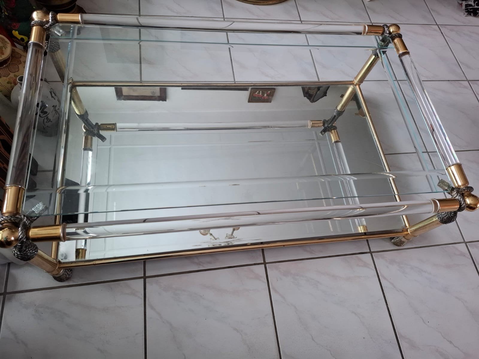 Super mooie Salon Tafel - Hollywood Regency, Ophalen, Gebruikt, 100 tot 150 cm, 50 tot 100 cm