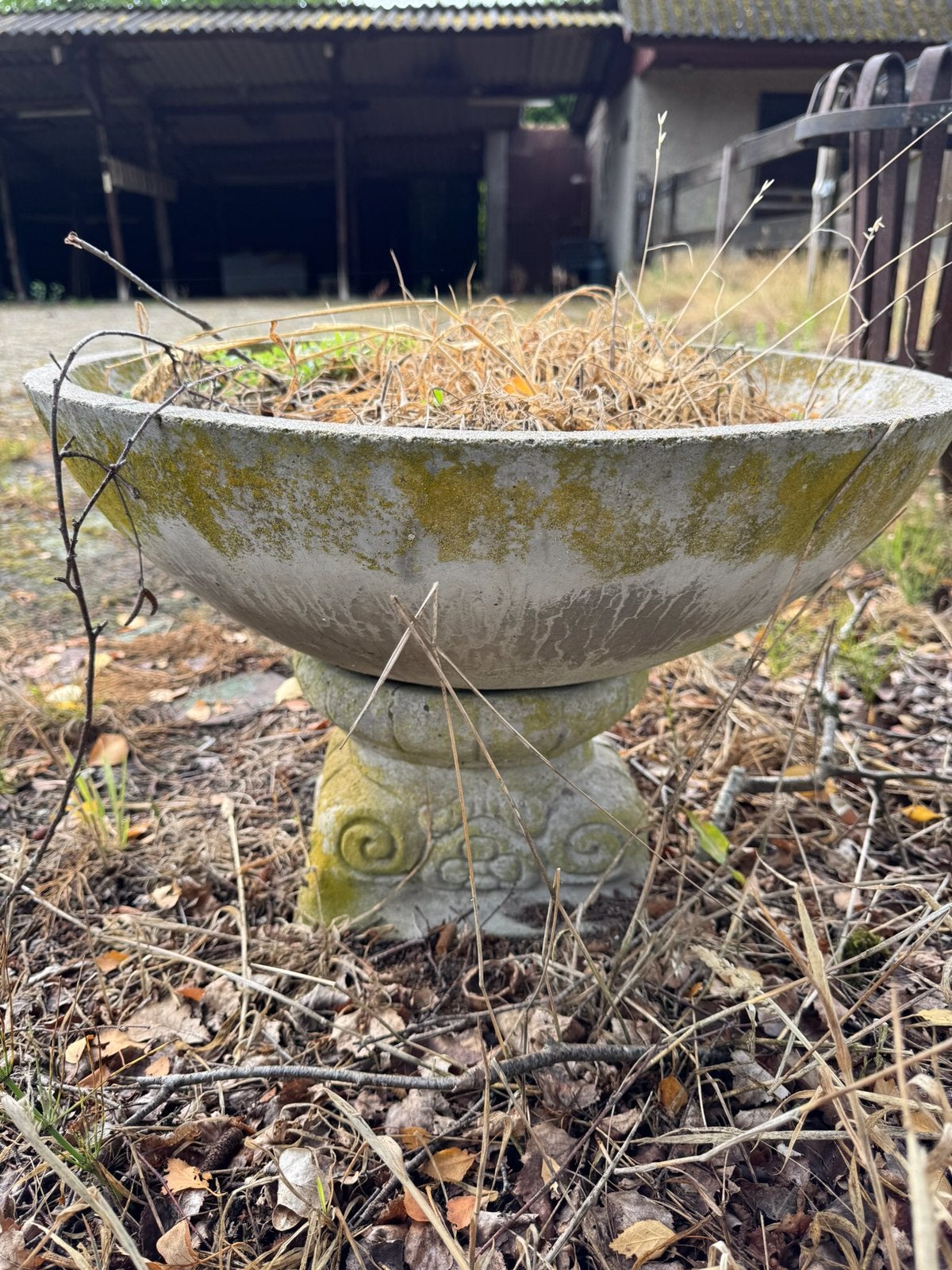 Gróte Decoratieve betonnen Franse bloempot Jardiniere, Tuin en Terras, Ophalen