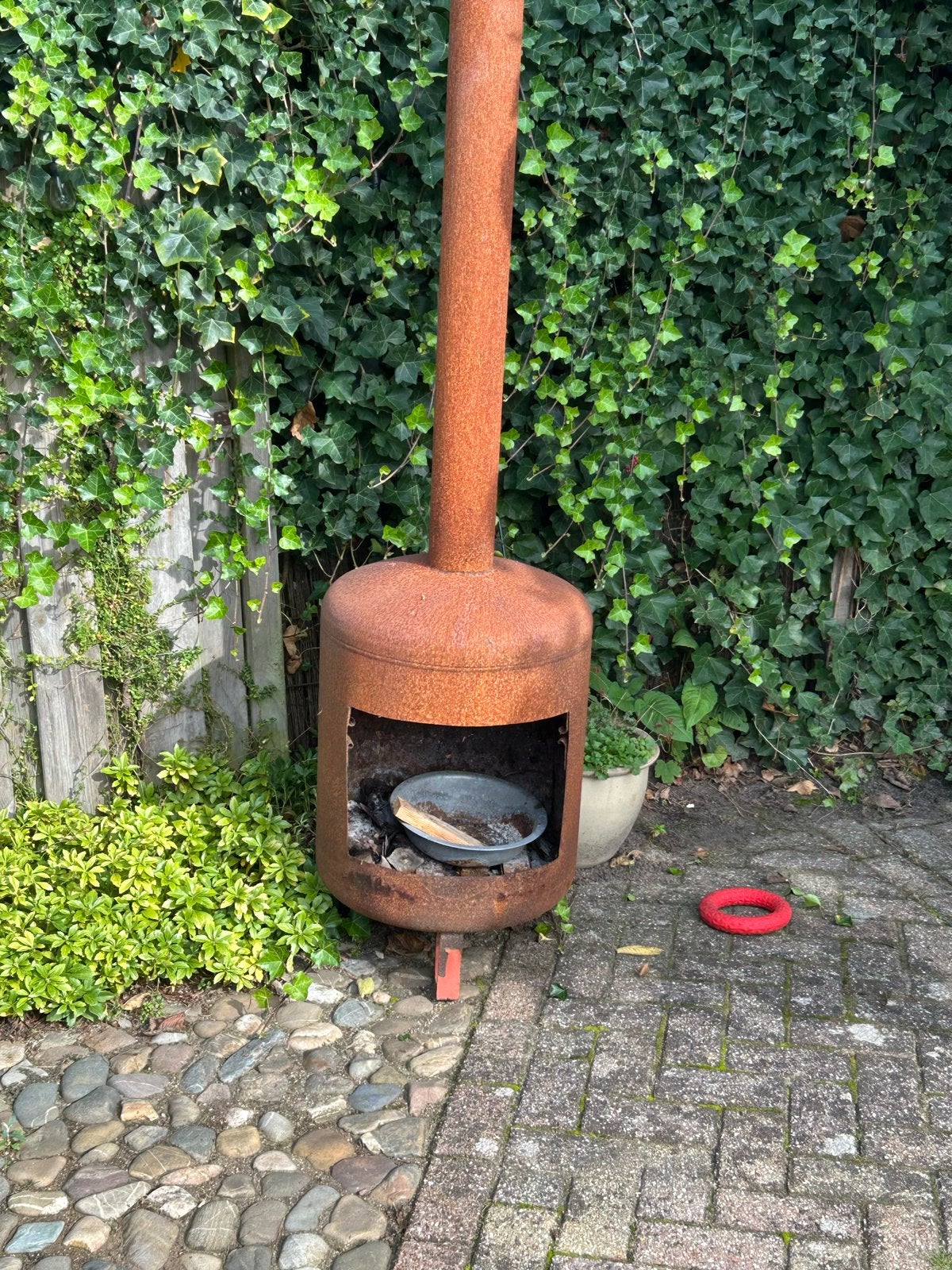 Rustieke tuinhaard / terraskachel, Ophalen, Gebruikt
