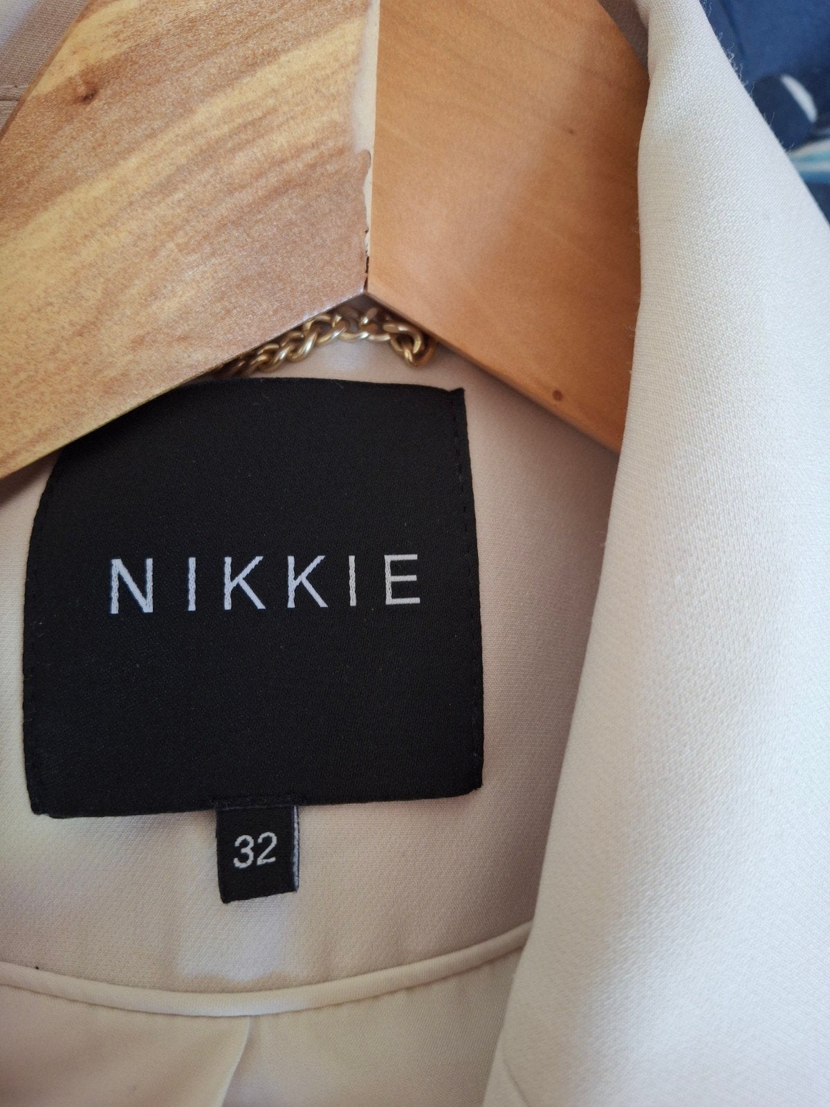 Nikkie blazerjurk in maat 32 (XS) -, Beige, Ophalen of Verzenden, Zo goed als nieuw, Nikkie