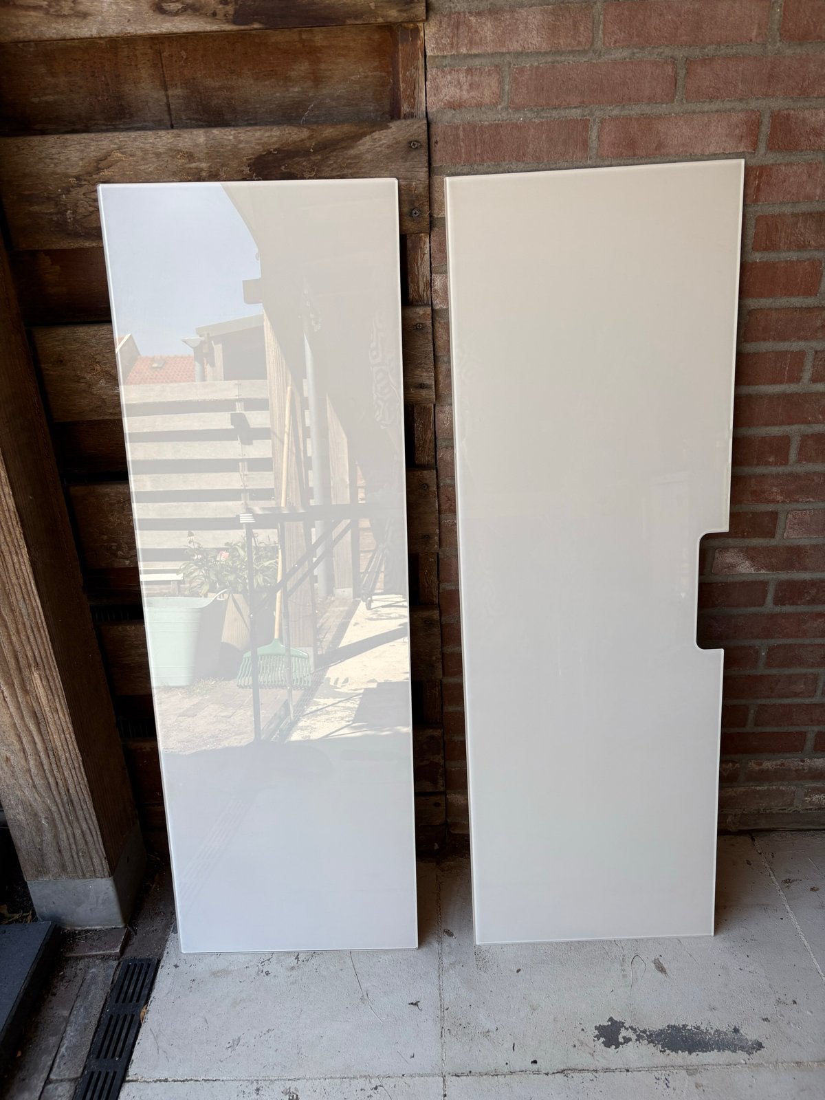 IKEA 2x Besta Bovenblad Glas/Wit 120x40 - Nieuw, Ophalen, Nieuw