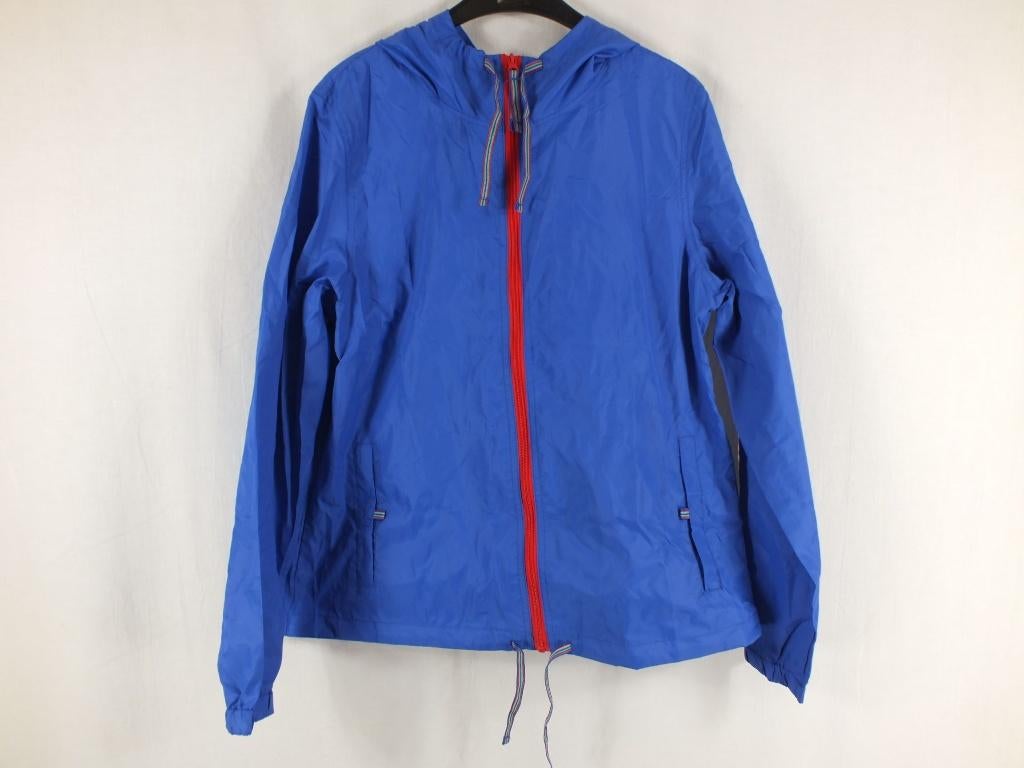 Blauwe regenjas.Mt S, Blauw, ., Ophalen of Verzenden, Zo goed als nieuw