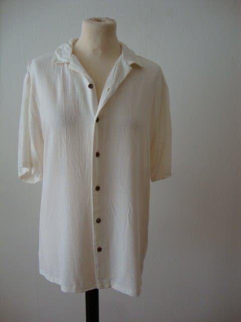 Mooie gebroken witte blouse XL, Kleding | Dames, Ophalen of Verzenden, Zo goed als nieuw, Maat 46/48 (XL) of groter, Wit