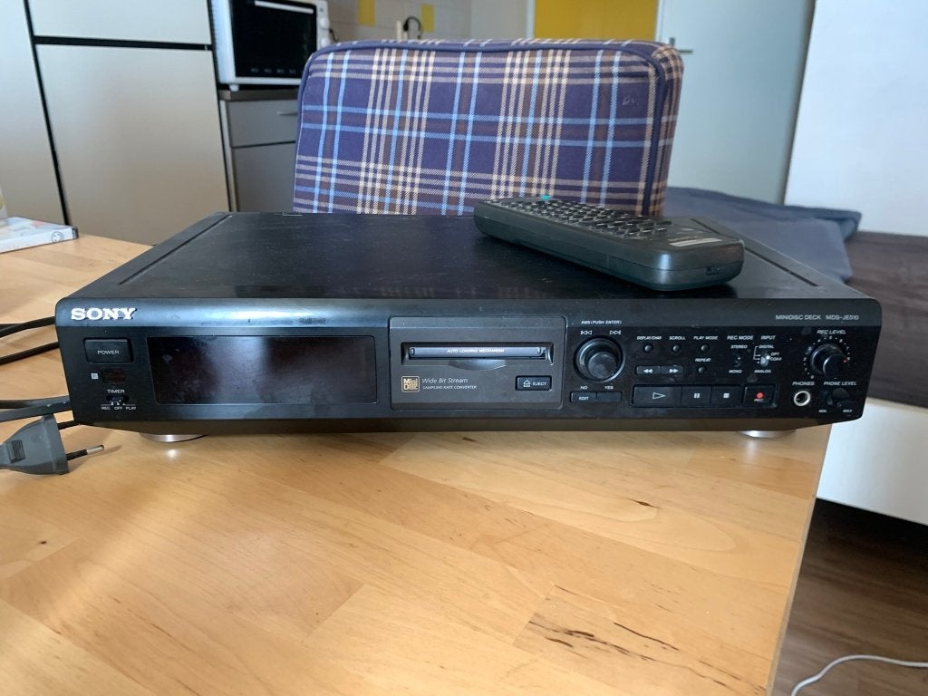 Sony MDS-JE510 MD-speler met afstandsbediening RM-D7M, Ophalen, Minidisc-speler