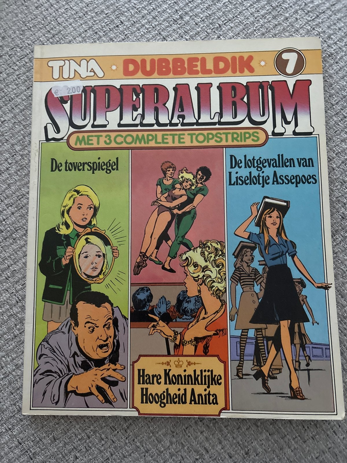 Tina Dubbeldik Superalbum 7 - Met 3 complete topstrips, Boeken, Eén stripboek, Ophalen of Verzenden, Gelezen
