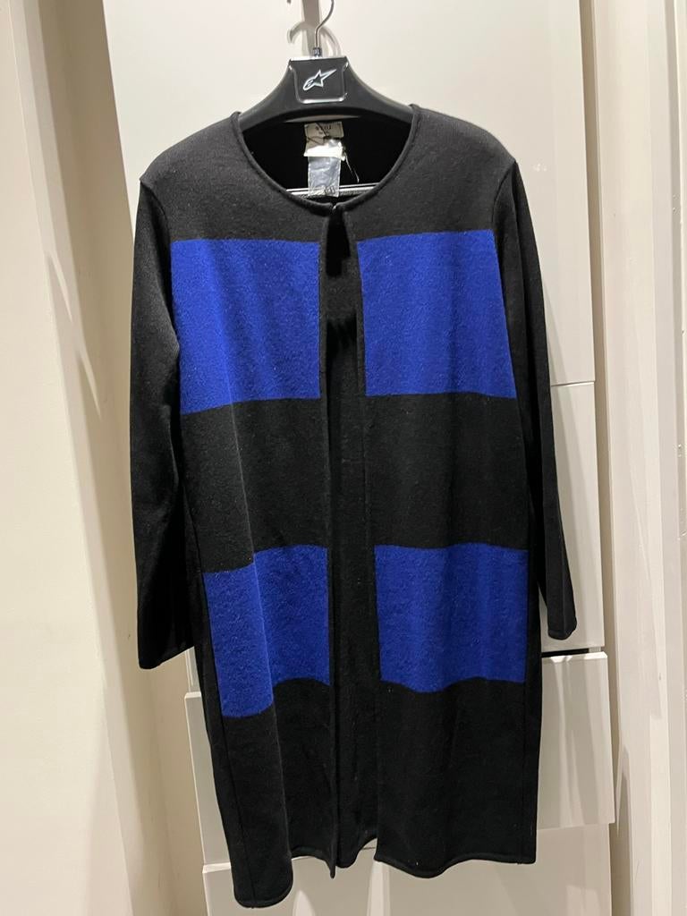 Weill Stijlvol wollen vest met blauwe accenten, Ophalen of Verzenden, Nieuw, Maat 42/44 (L), Zwart
