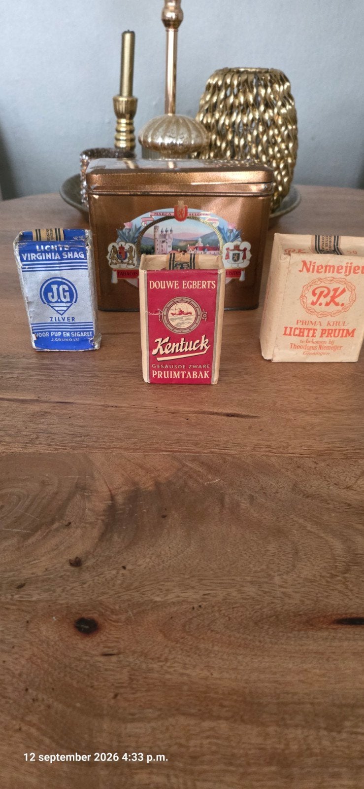 Unieke set oude tabak jaren 40 (3x ONGEOPEND + Balmoral blik, Verzamelen, Ophalen of Verzenden, Tabaksdoos of Verpakking