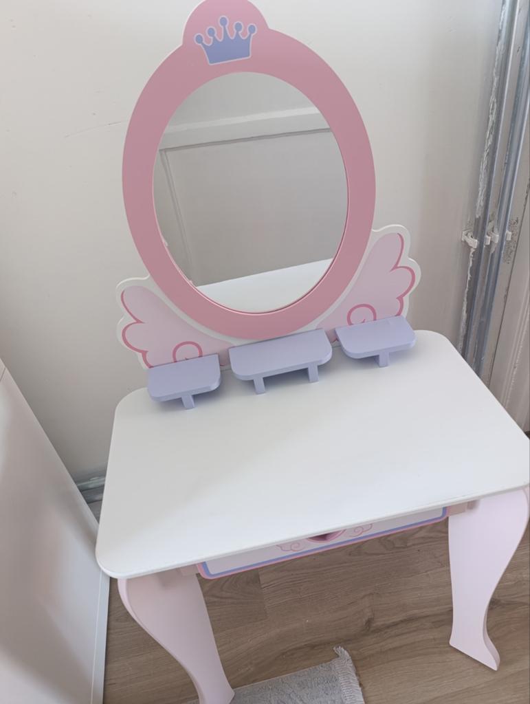 Kaptafel met spiegel voor kinderen, Ophalen of Verzenden, Zo goed als nieuw, 50 tot 100 cm, Minder dan 100 cm