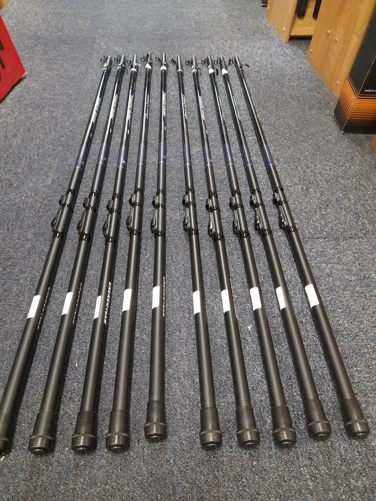 partij van 10 bolognese hengels 3.00m, Info@kamasaki.com, Werphengel, Nieuw, Ophalen of Verzenden
