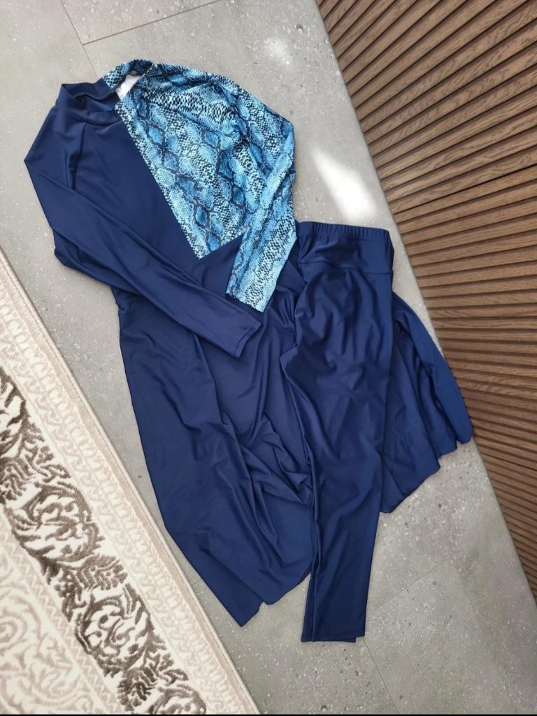 Burkini Marineblauw, Kleding | Dames, Badmode en Zwemkleding, Overige typen, Blauw, Ophalen of Verzenden, Onbekend