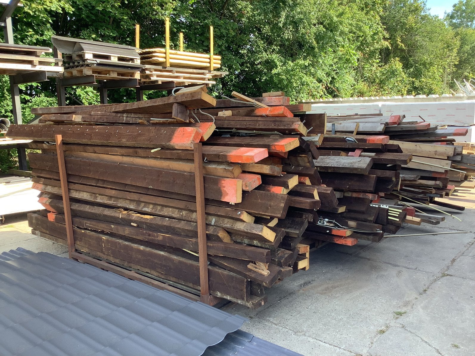 2e hands balkhout / sloophout, Ophalen, Gebruikt, 250 cm of meer, Balken