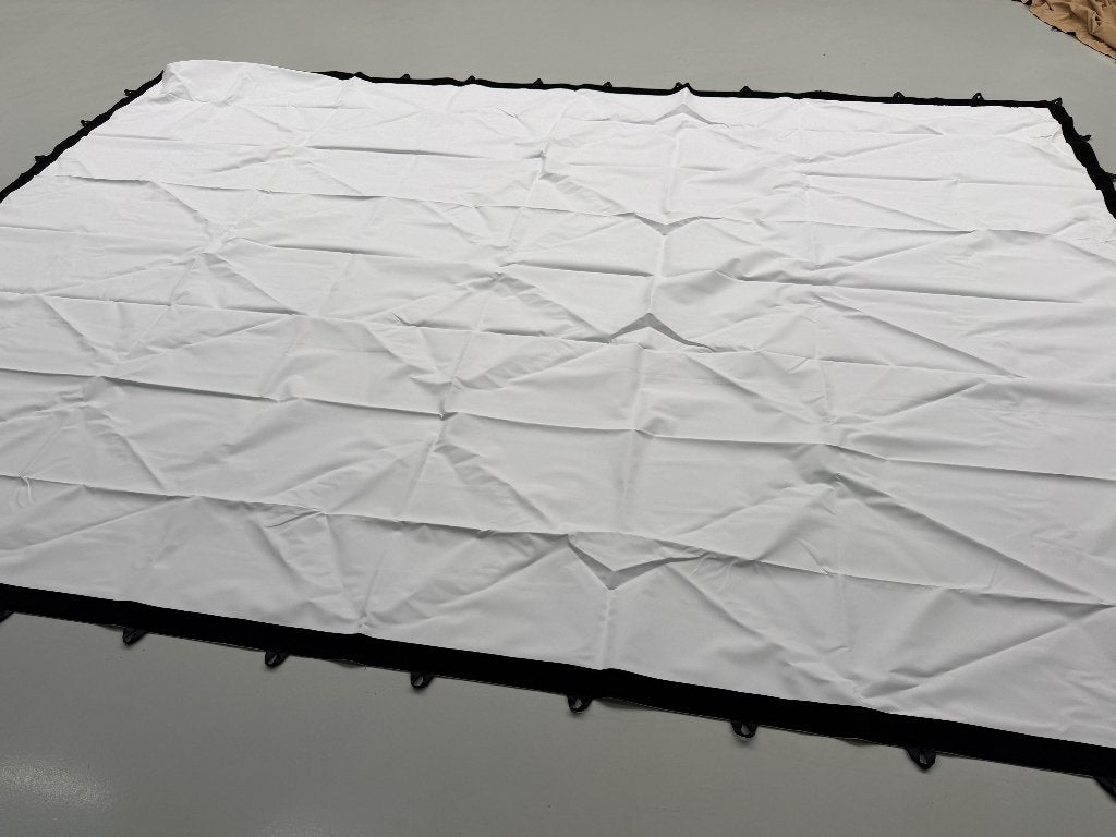 OUTLET DEAL! Stretchtent PREMIUM 4,9 x 7m Taupe/Wit – NIEUW, Ophalen, Nieuw, Minder dan 5 meter, 6 meter of meer
