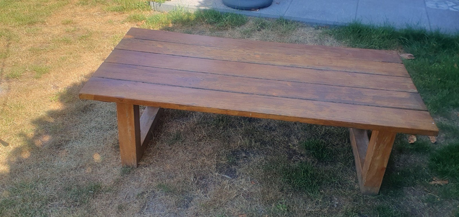 Te koop Teakhouten tuintafel, Ophalen, Rechthoekig, Teakhout