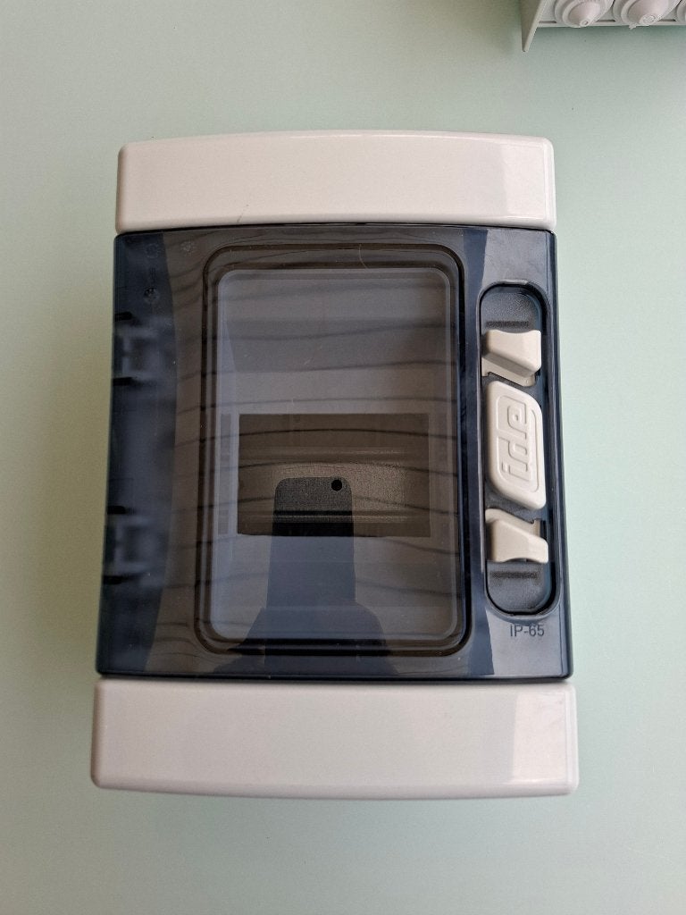 IDE opbouw verdeelkast/stroombehuizing ,  1x4 modules  IP65-, Ophalen of Verzenden, Zo goed als nieuw, Groepenkast