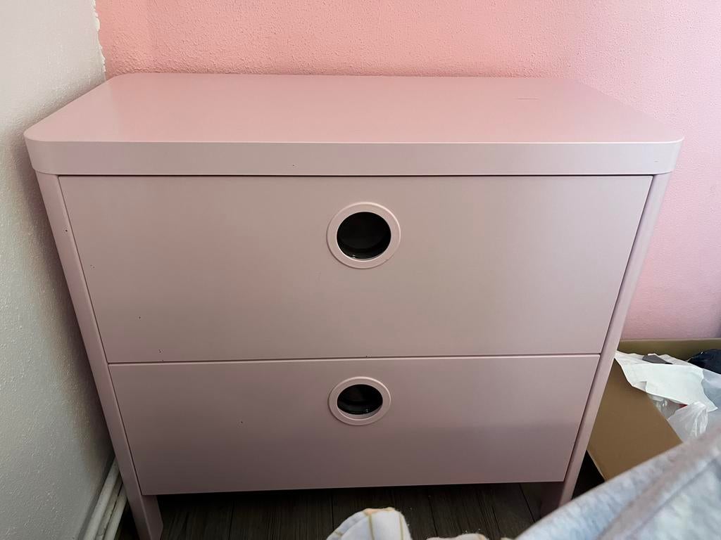 Roze ladekast, Overige materialen, Minder dan 45 cm, Ophalen of Verzenden, Zo goed als nieuw