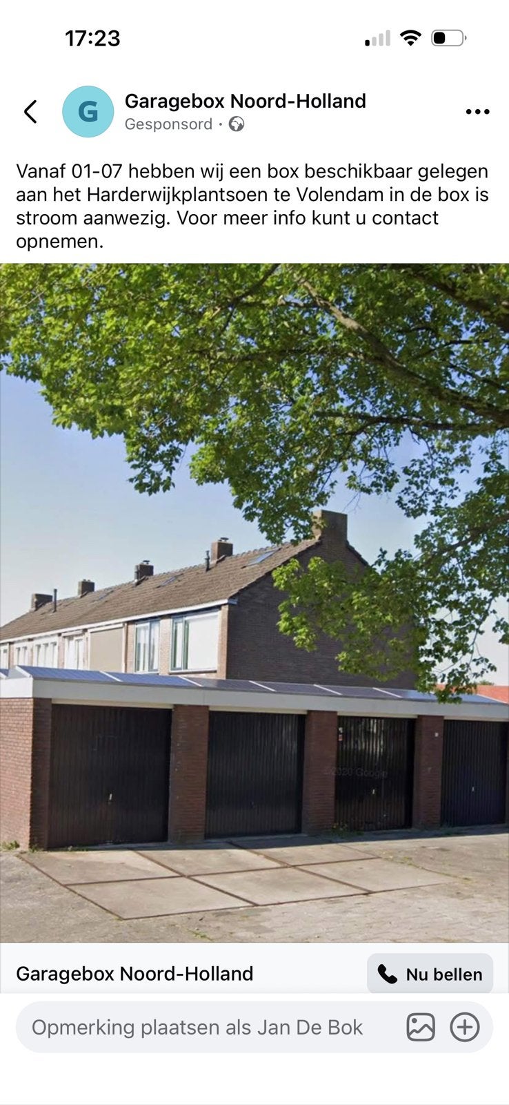 Garagebox Volendam te huur