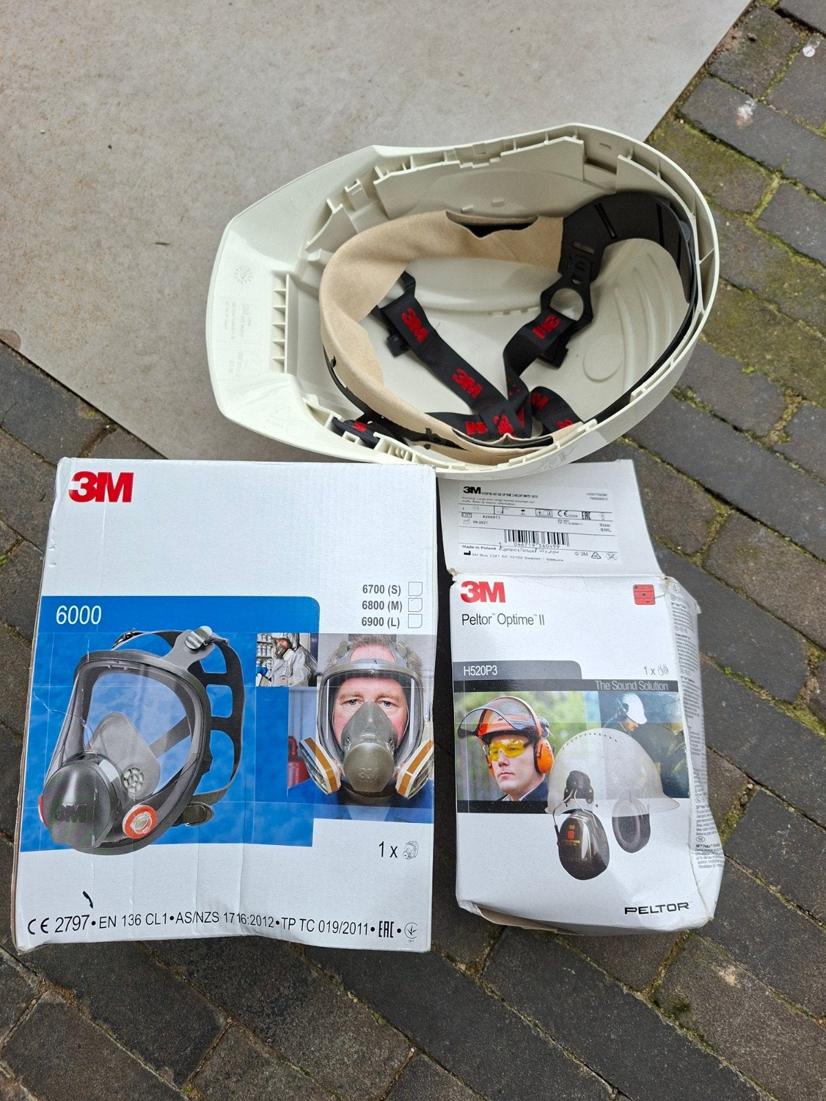 3M: Helm, Volgelaatsmasker, oorkappen, Ophalen of Verzenden, Met vizier, Nieuw