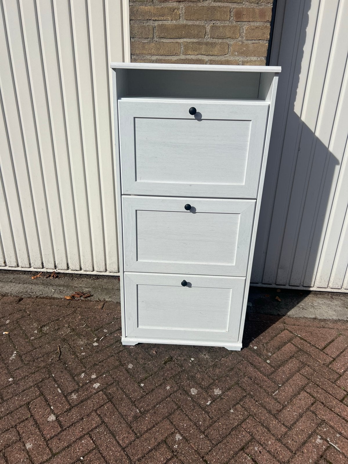 Ikea Witte schoenenkast met 3 lades, Ophalen, Gebruikt