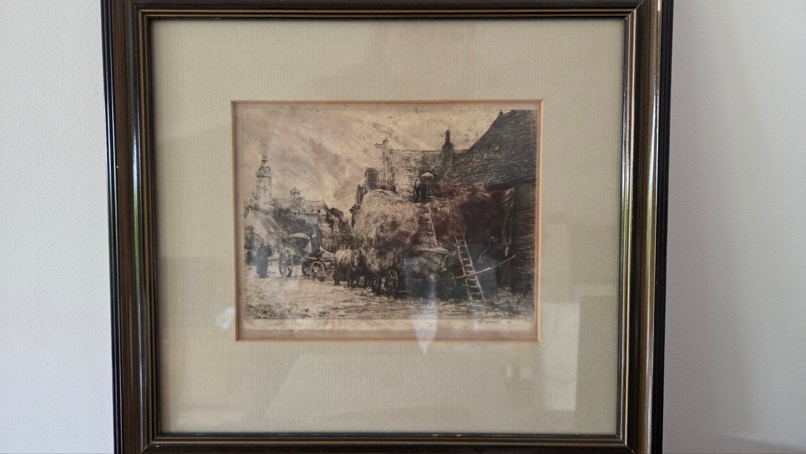 Waalko J. Dingemans sr. Ets omgeving Aardenburg 1901, Ophalen of Verzenden