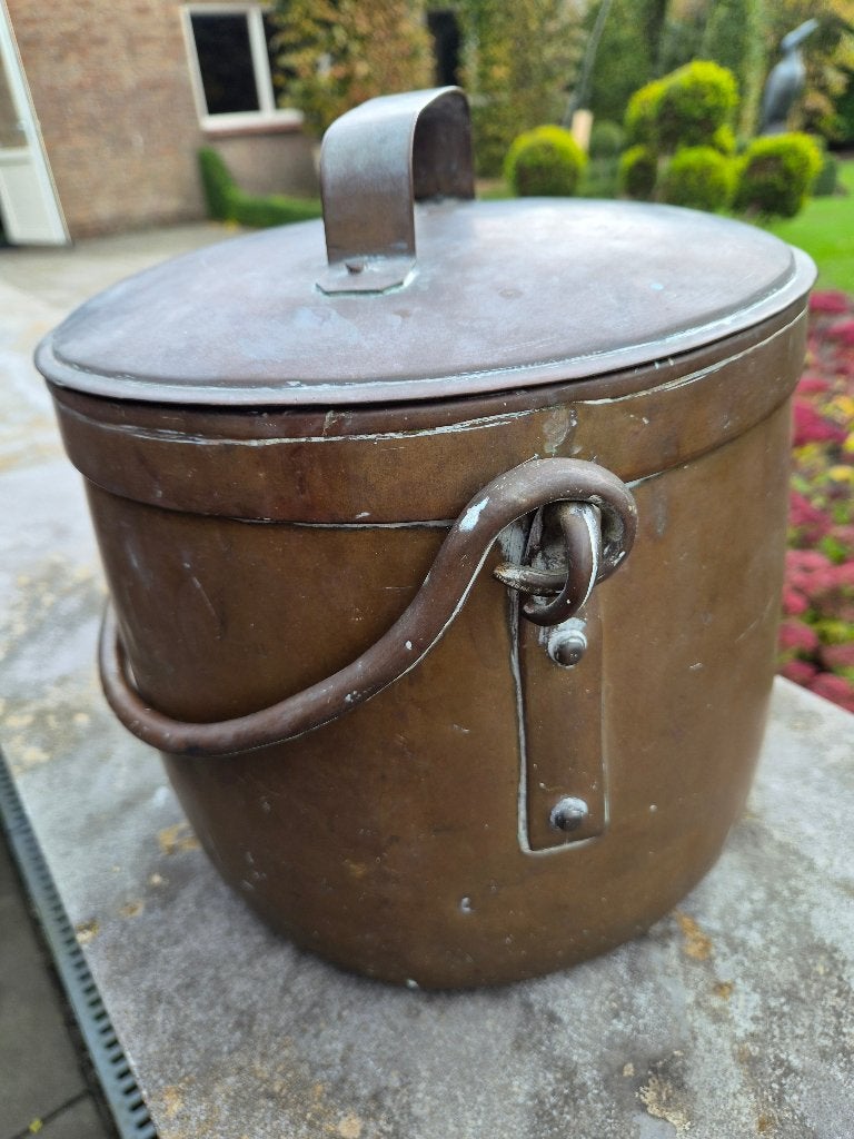 Vintage koperen doofpot, Antiek en Kunst, Ophalen of Verzenden, Koper