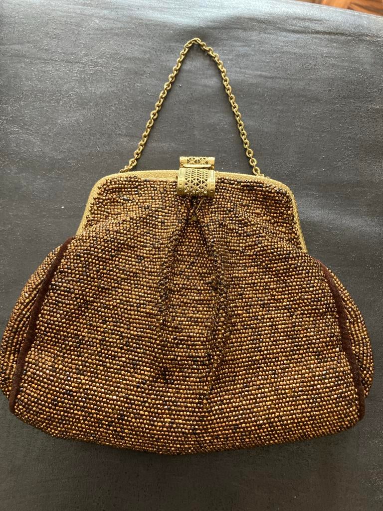 Vintage Kralen Avondtasje Jaren '30-'50, Ophalen of Verzenden, Dames