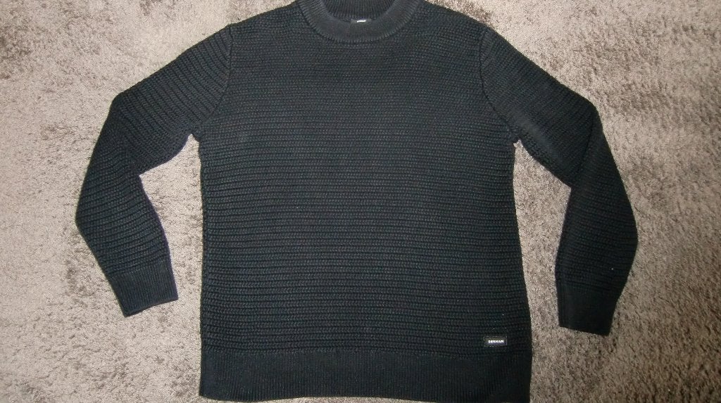 Gebreide trui  Denham  maat XL, Zwart, Maat 56/58 (XL), Ophalen of Verzenden, Zo goed als nieuw