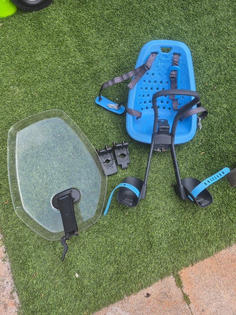 Thule Yepp Mini 2 fietsstoeltje voorop met windscherm, Ophalen, Yepp, 0 t/m 18 kg, Voorzitje