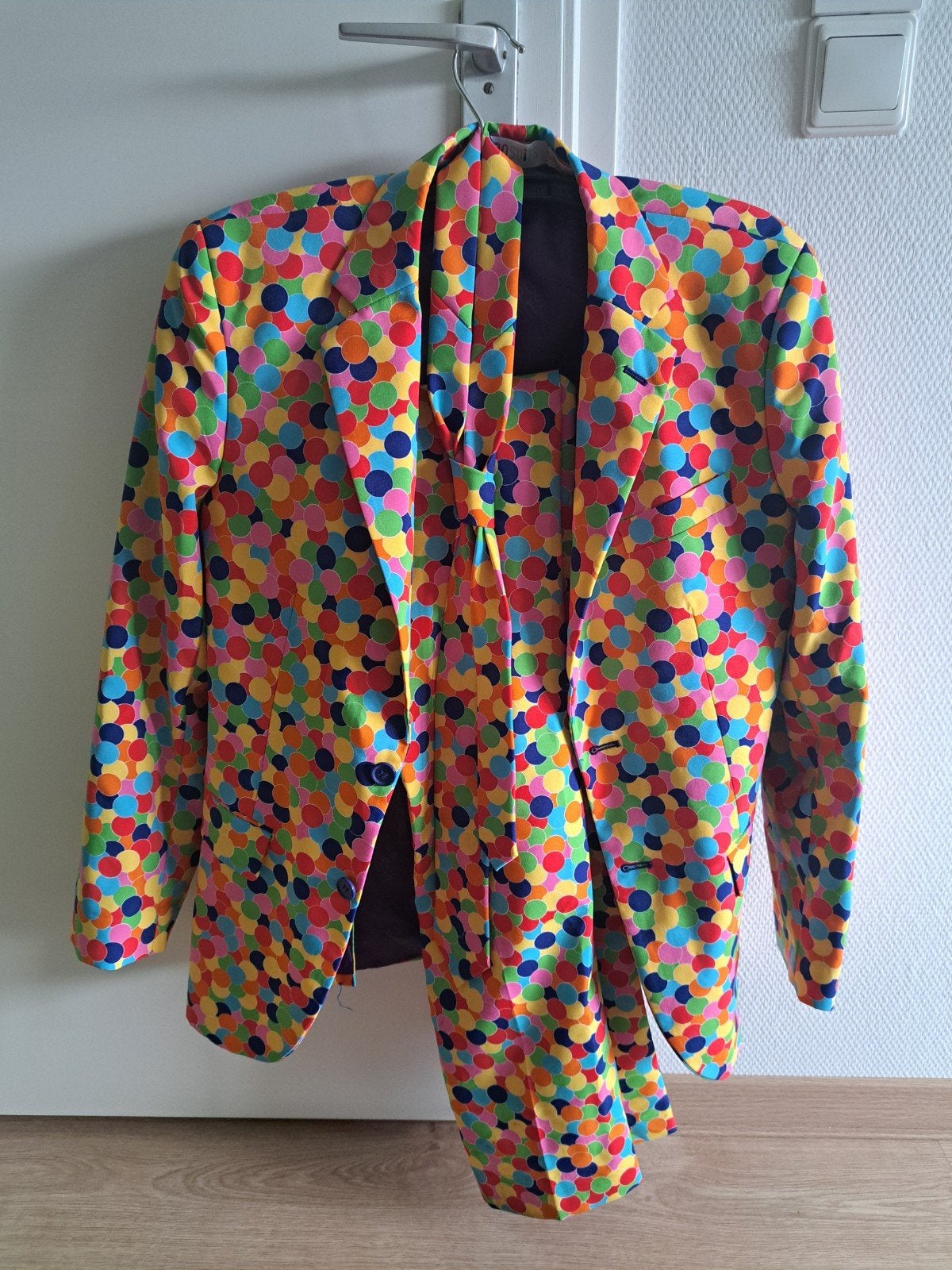 Opposuits Confetti Pak - Broek, Jasje en Stropdas, Maat 48/50 (M), Opposuits, Ophalen of Verzenden, Kleding