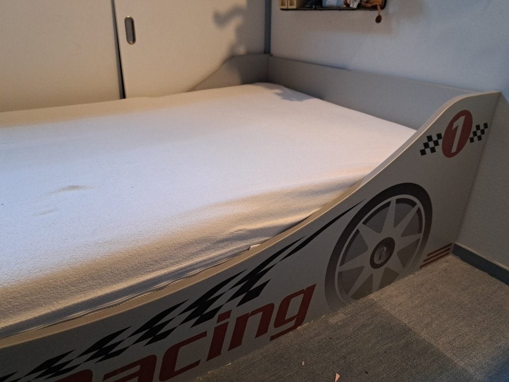 Autobed racewagenbed formule 1 bed kinderbed, Kinderen en Baby's, 70 tot 85 cm, Ophalen of Verzenden, Zo goed als nieuw, Lattenbodem