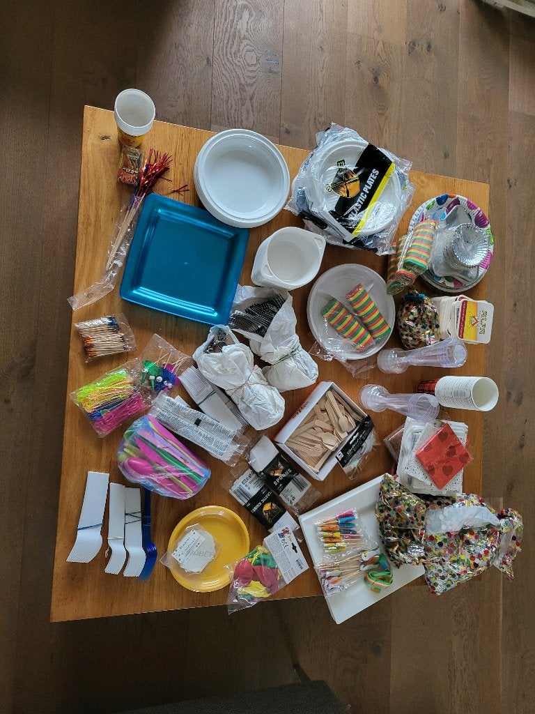 wegwerpservies, -bestek, -kommen, -bekers, -glazen etc., Huis en Inrichting, Keuken | Servies, Ophalen, Nieuw, Glas, Kom(men)
