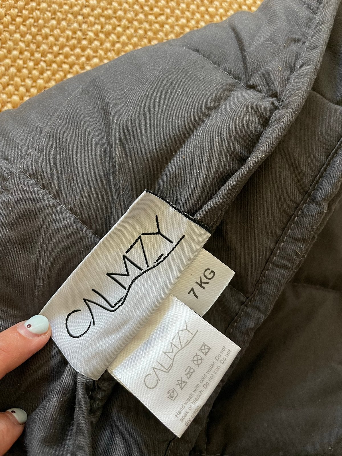 Calmzy verzwaringsdeken 7 kg /weighted blnker, Ophalen, Eenpersoons, Grijs, Deken of Dekbed