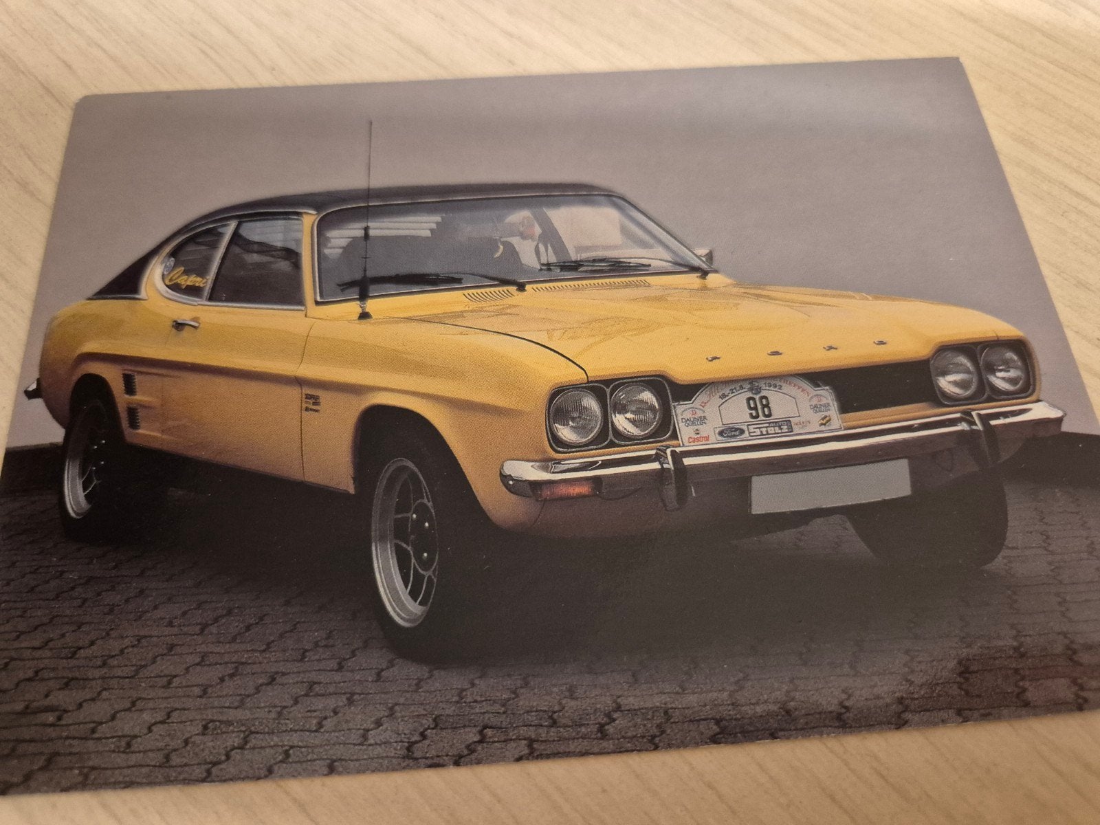 oude Ford Capri mk1 kaart originele Ford uitgave porto 2,85, Ophalen of Verzenden, Zo goed als nieuw, Ford