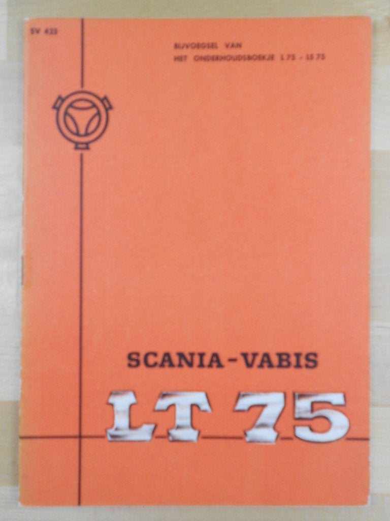 Scania LT75 Handleiding Instructieboek 1960 Torpedo Neus LT, Ophalen of Verzenden