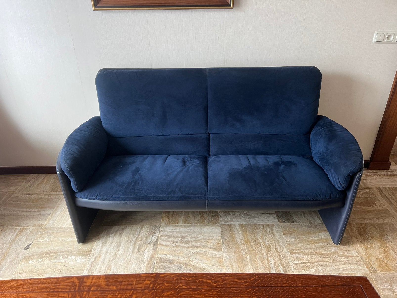 Leolux bank 2,5 zits en fauteuil Catalpa, Ophalen, Zo goed als nieuw, 75 tot 100 cm