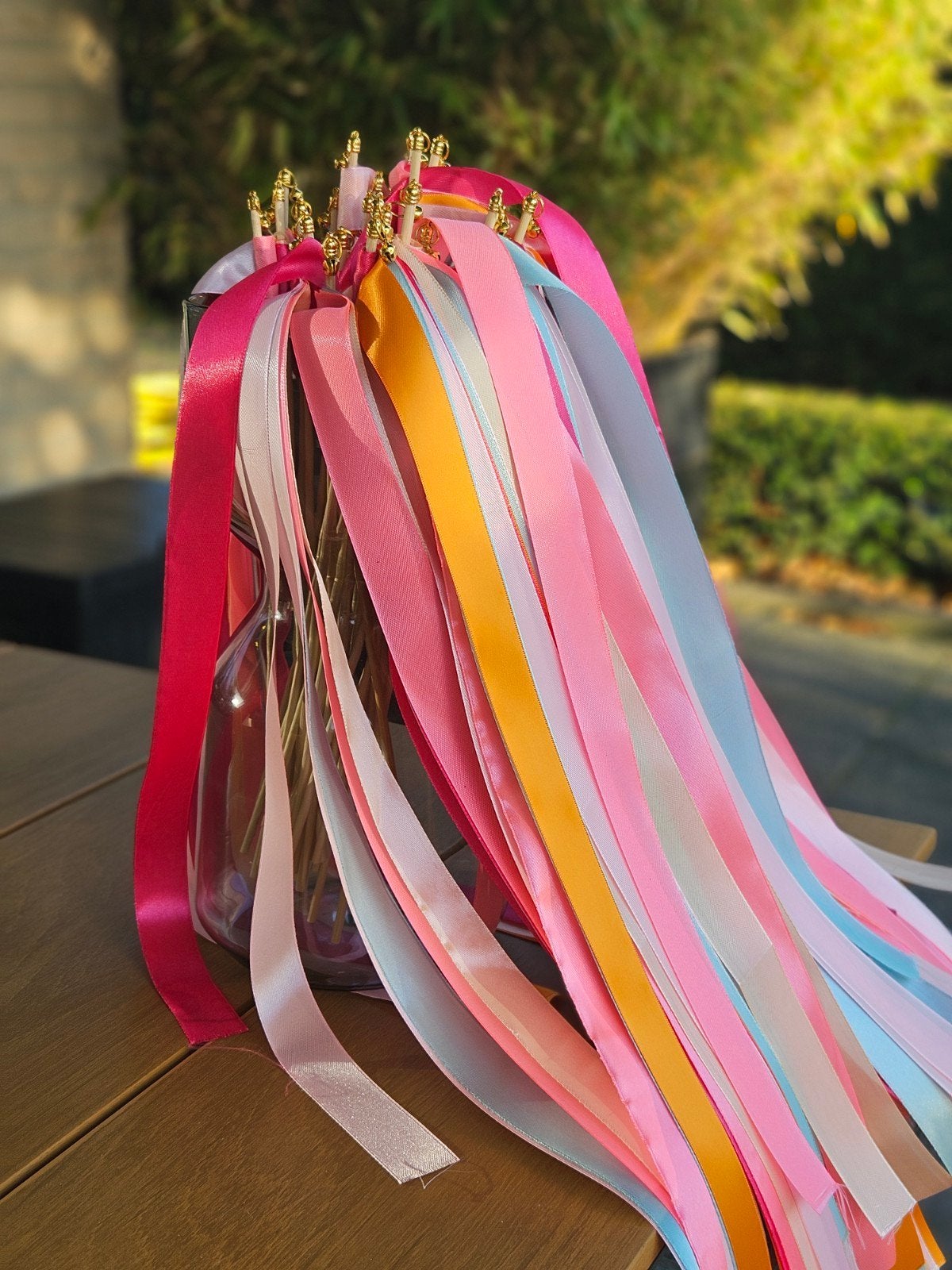 lintstokjes bruiloft accessoires wedding wands, Hobby en Vrije tijd, Ophalen of Verzenden, Versiering, Geboorte of Huwelijk