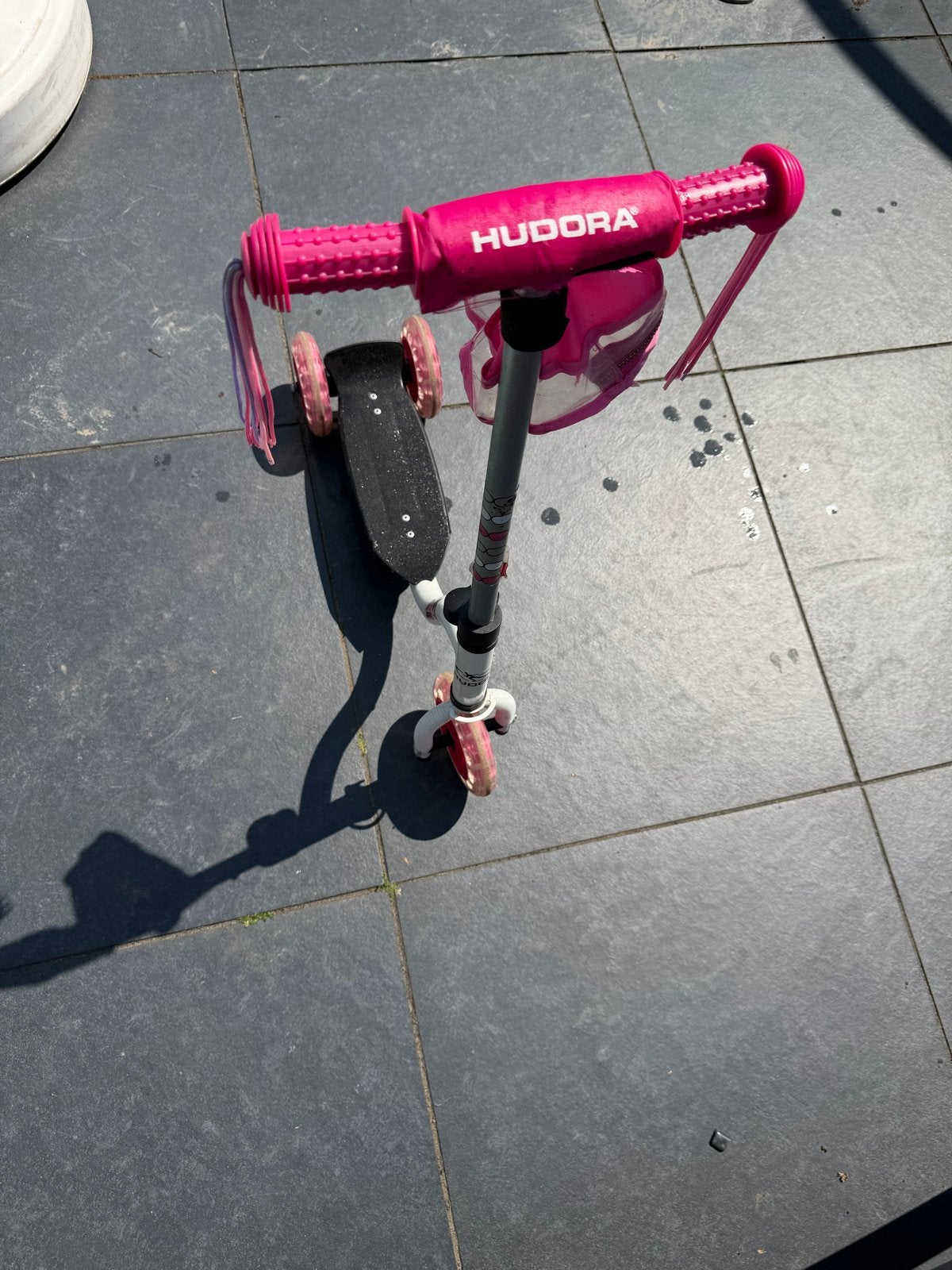 Roze Hudora step voor kinderen -, Fietsen en Brommers, Steps, Ophalen, Zo goed als nieuw, Gewone step