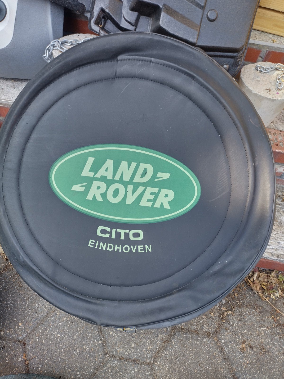 Landrover reservewiel afdekking hoes en aluminium spanner, Ophalen, Gebruikt, Land Rover