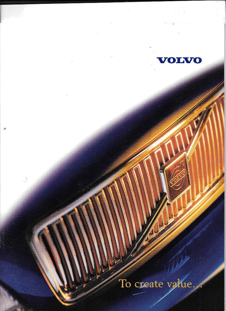 VOLVO "TO CREATE VALUE", Ophalen of Verzenden, Zo goed als nieuw, Volvo