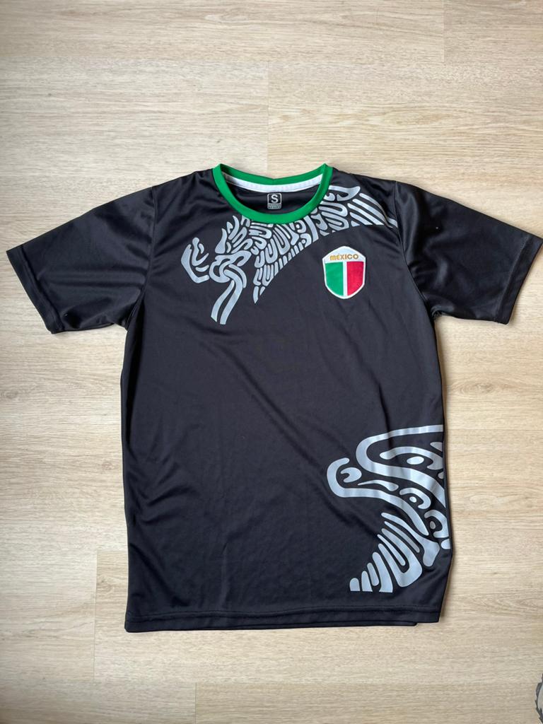Mexico sportshirt - Maat S, Ophalen of Verzenden, Gedragen, Maat 46 (S) of kleiner, Zwart