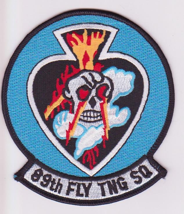 (Mouw)embleem: ENJJPT / SAFB: 89th FTS (kleur)., Verzenden, Luchtmacht, Amerika, Embleem of Badge