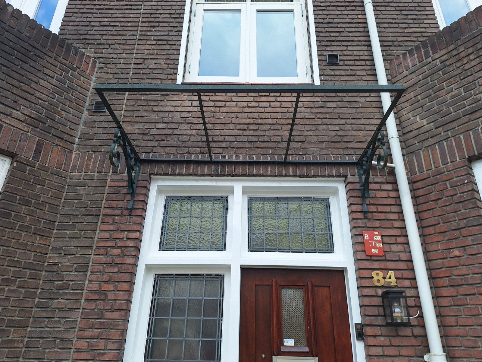 Sierlijke metalen luifel voor entree  Evt voor Oud ijzer, Ophalen, Gebruikt, Overige typen