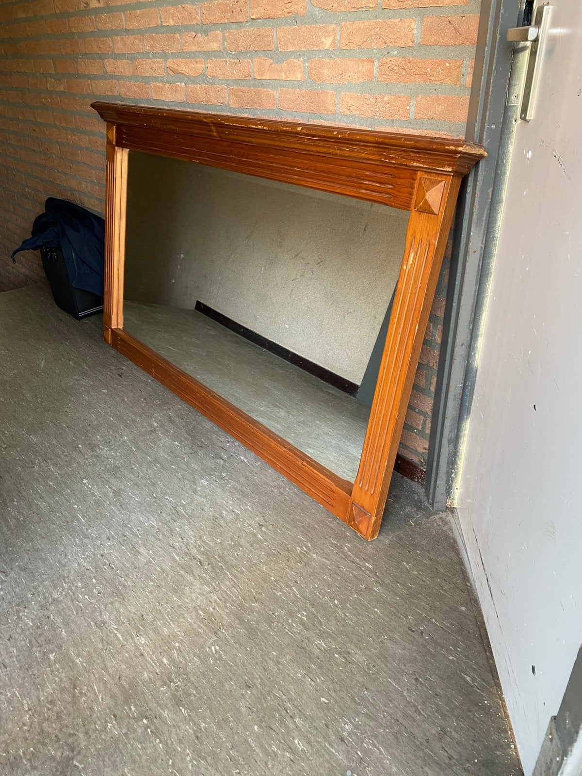 Grote Spiegel, Huis en Inrichting, Woonaccessoires | Spiegels, Ophalen, Zo goed als nieuw, Rechthoekig, Minder dan 100 cm